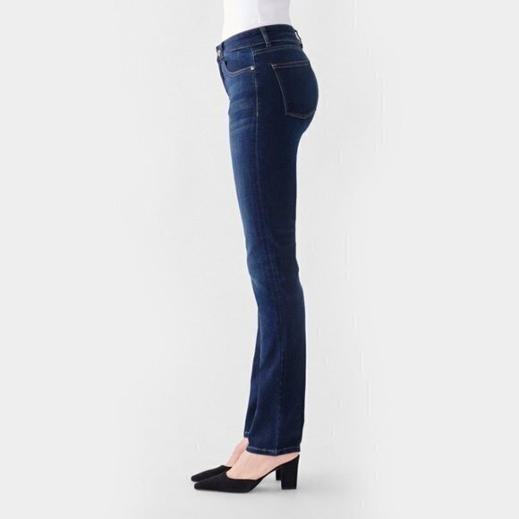 DL1961 Coco in Haxtun Mid Rise Curvy Straight Stretch Jeans Womens Size 25 Denim - Picture 3 of 12